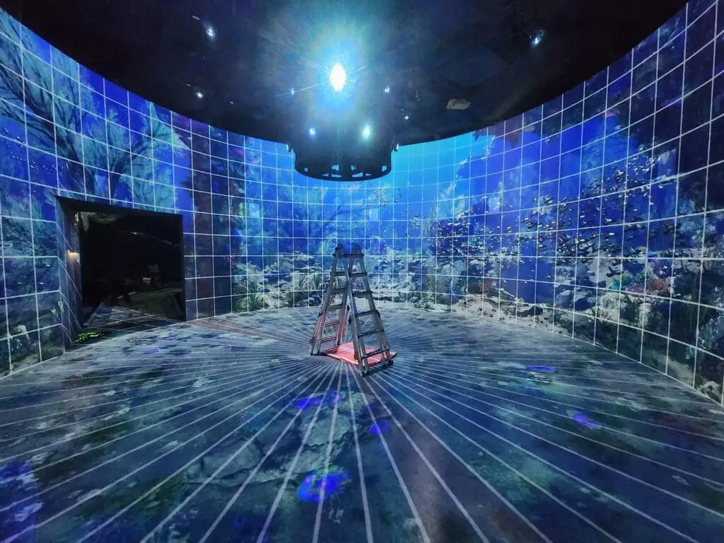 impostazione del proiettore edge blending