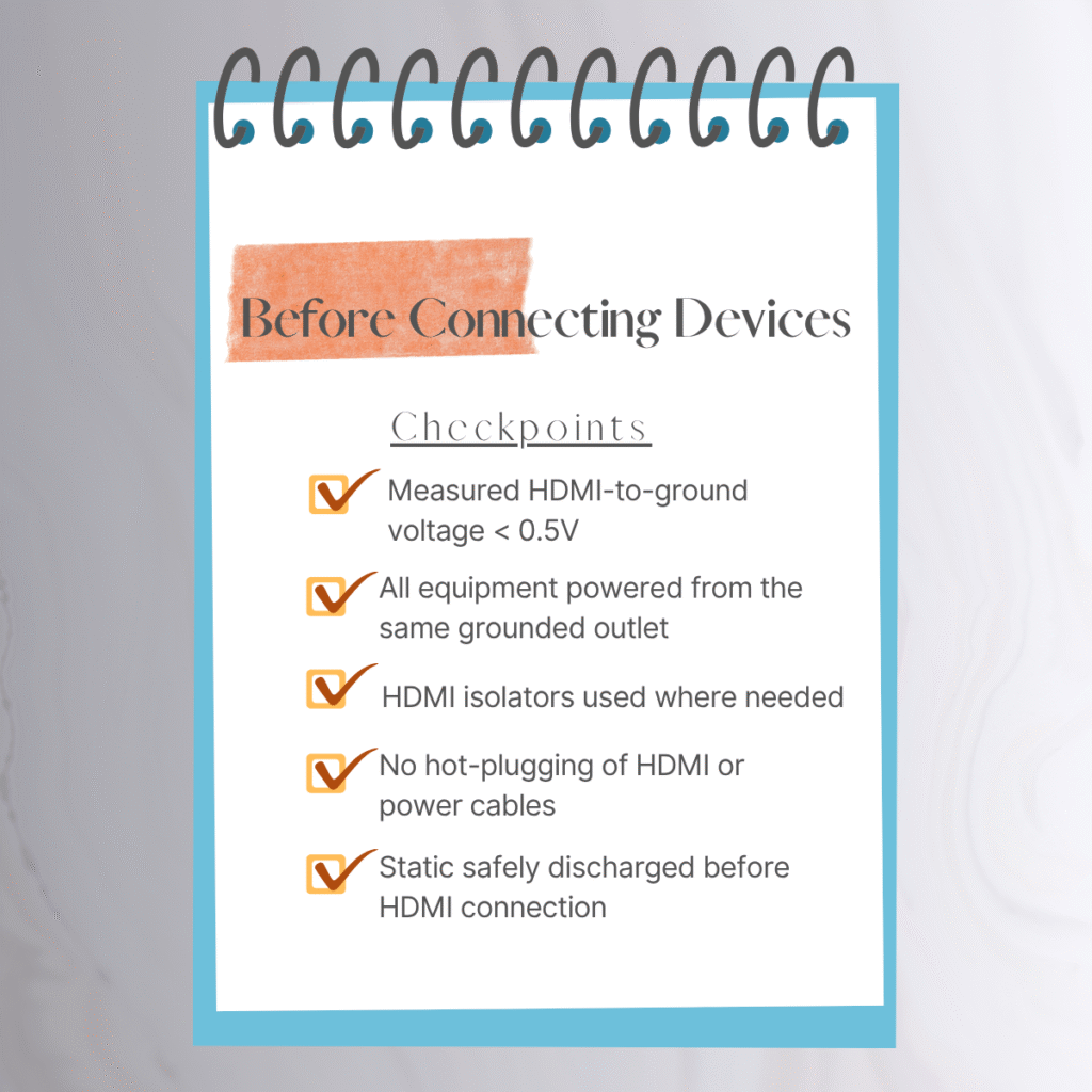 Floating voltage prevention checkpoints