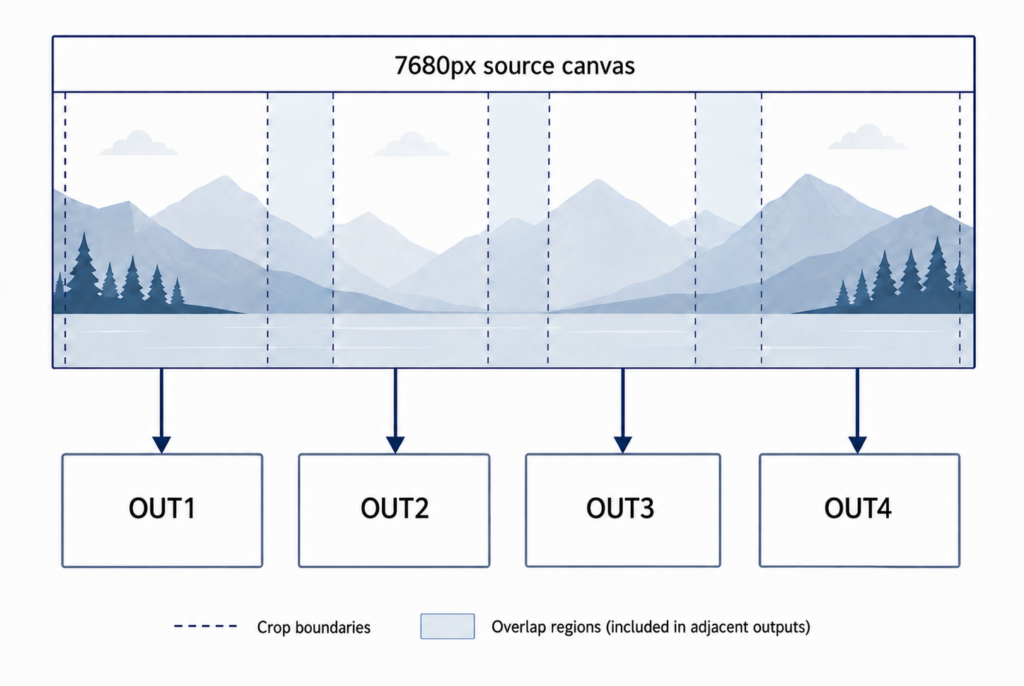 image crop and distribution